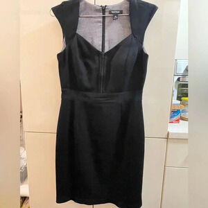 Women's WHITE HOUSE BLACK MARKET WIGGLE Pencil Dress Zipper Sweetheart Size 10